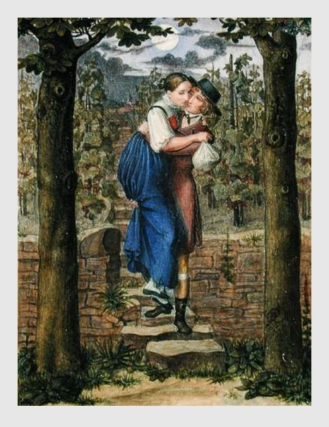 Julius Oldach: Hermann und Dorothea. 1828. Hamburger Kunsthalle.