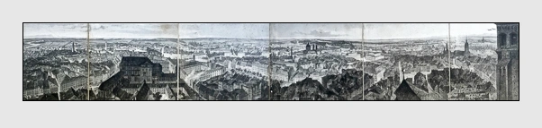 Johann Gabriel Friedrich Poppel: Panorama von München (1843)