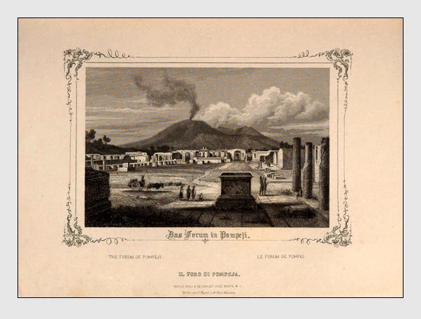 Johann Gabriel Friedrich Poppel: Das Forum in Pompeji
