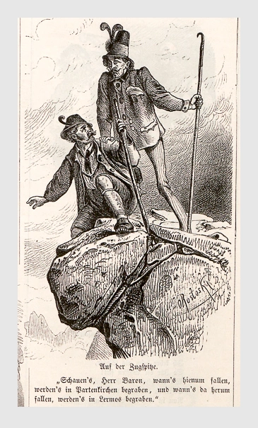 Carl Oswald Rostosky: Auf der Zugspitze.